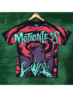Motionless in White Graveyard Shift All Over Rock T-Shirt Size Large